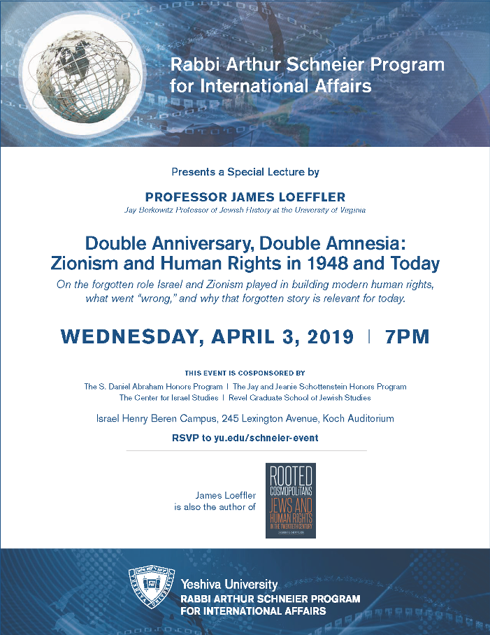 Affiche de l'événement autour du livre de Loeffler